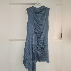 Elegant Blue Sleeveless Dress
